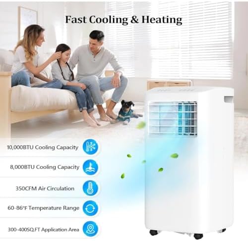 Luko 10000 BTU Portable Air Conditioner with Heat and Fan