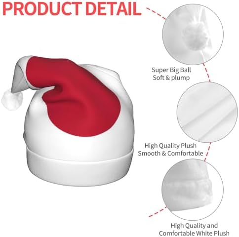 Japanese Flag Print Christmas LED Santa Hat for Festive Events