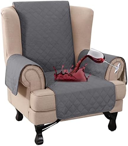 100 Waterproof Wing Chair Cover with Triple Non-Slip Design