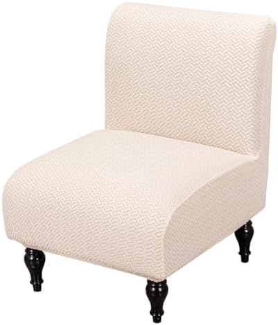 FUANGUI Armless Chair Cover Slipcover for Living Room