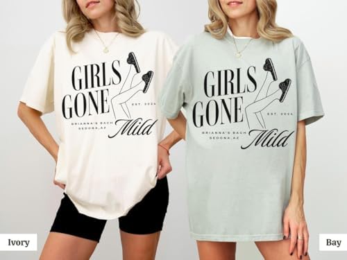 Custom Bachelorette Party Shirts for Girls Gone Mild
