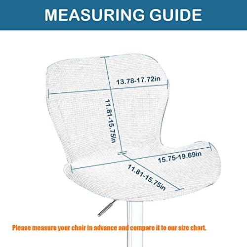 Daunkang Stretch Counter Height Stools Cover Set of 4 Light Grey