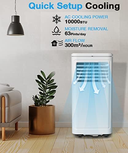 Joy Pebble Portable AC 10000 BTU for 450 sq ft Room