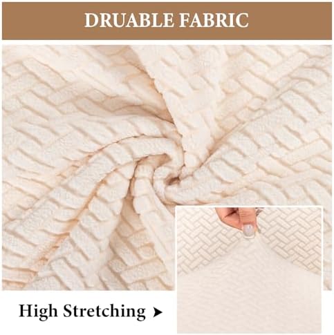 FUANGUI Armless Chair Cover Slipcover for Living Room