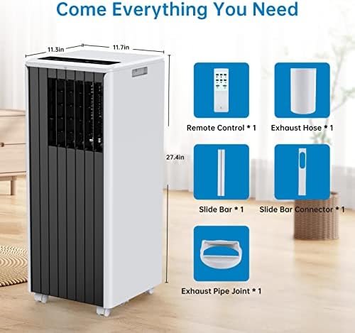 A1 8000 BTU Portable Air Conditioner Unit Black