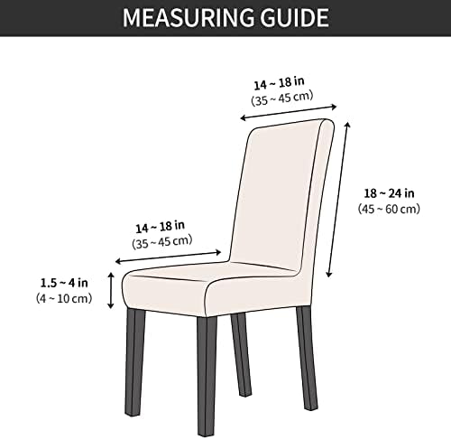 Gibelle Chair Covers Set of 4 for Dining Room