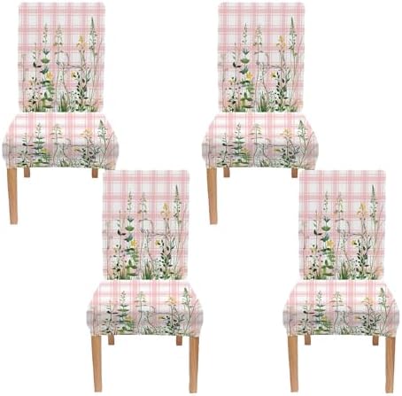 EMMTEEY Dining Chair Slipcovers Set of 4
