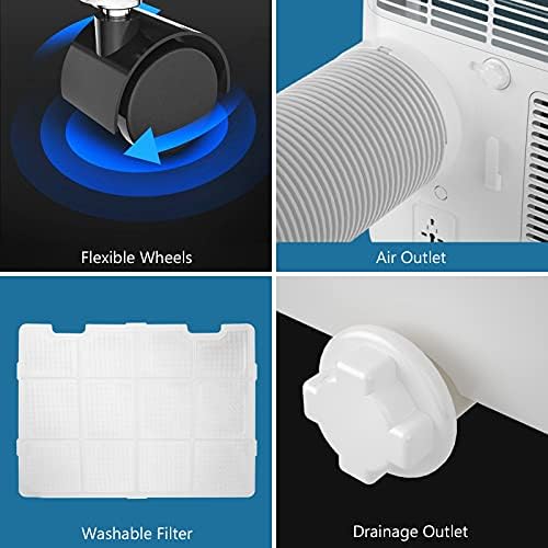COSTWAY 10000 BTU Portable Air Conditioner with 3 Modes and Remote Control