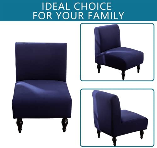 SHILINTONG Armless Accent Chair Cover Navy