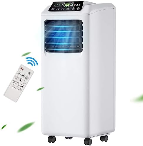 COSTWAY 8000 BTU Portable Air Conditioner 3-in-1 White Black