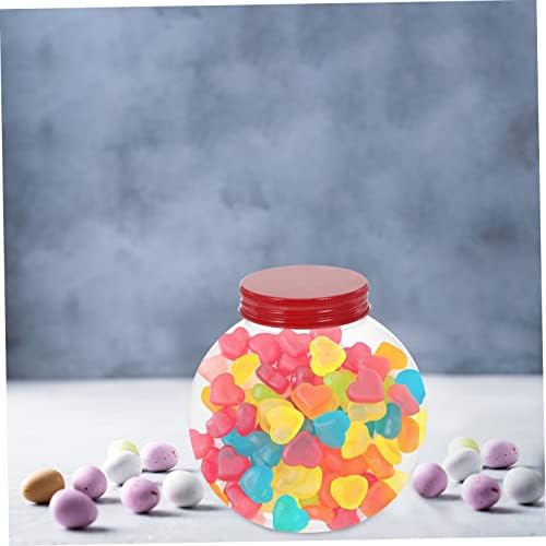 Gadpiparty 5Pcs Clear Christmas Candy Bottles with Sealing Lids