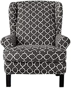 ZYANLING Stretch Armchair Slipcovers 2pcs Wingback Chair Covers