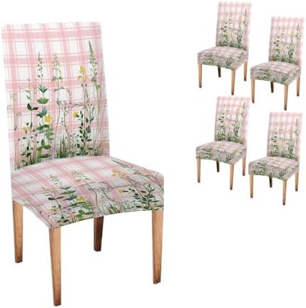 EMMTEEY Dining Chair Slipcovers Set of 4