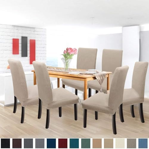 GoodtoU Dining Chair Covers Set of 4 Stretch Slipcovers