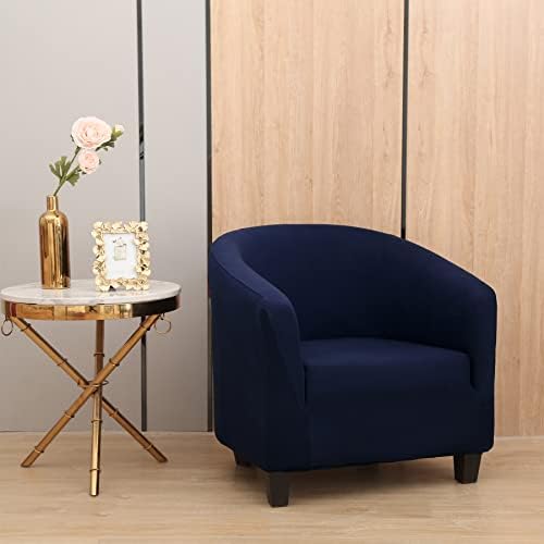 Club Chair Cover Universal Spandex Armchair Slipcover for Living Room Navy