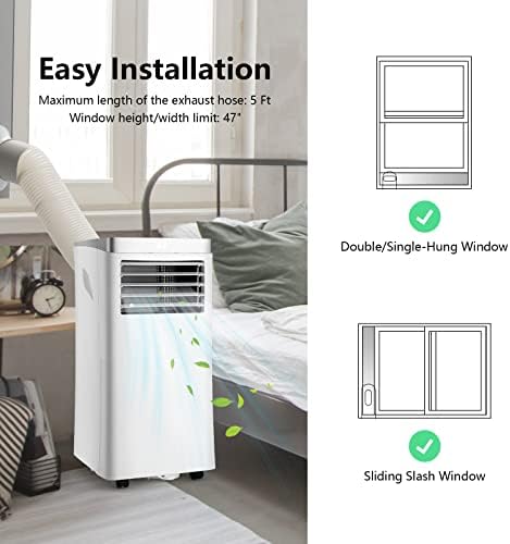 PETSITE 8000 BTU Portable AC with Remote Control