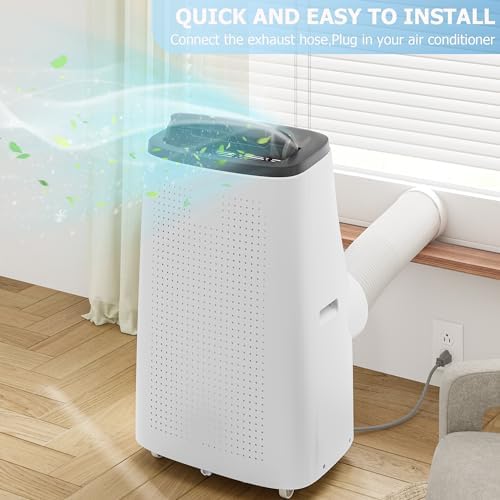 COZONY 14000 BTU Portable AC Unit with Dehumidifier and Fan