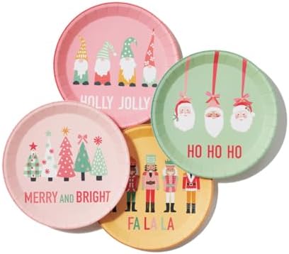 Coterie Christmas Characters Paper Plates Set of 10