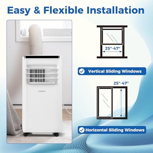 COSTWAY 8000 BTU Portable Air Conditioner with Timer and Sleep Mode