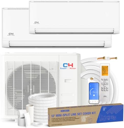 Cooper Hunter 36000 BTU Dual 2 Zone Mini Split AC Heating System
