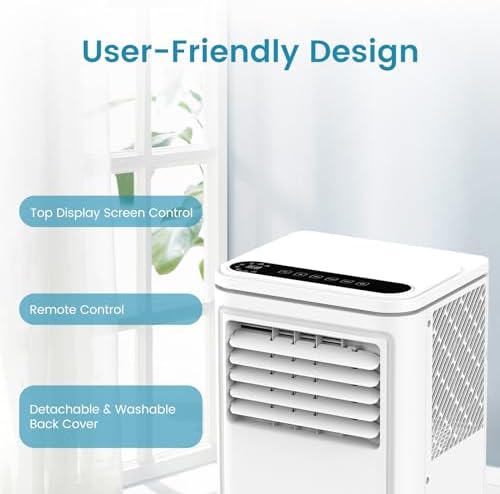 COWSAR 8000 BTU Portable Air Conditioner for 350 Sq Ft Room