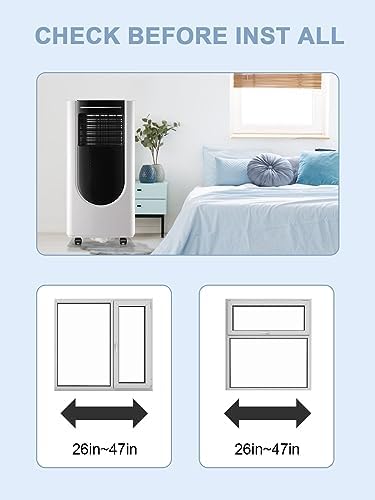 WANAI 8000BTU Portable AC Unit for 250sqft Room Cooling