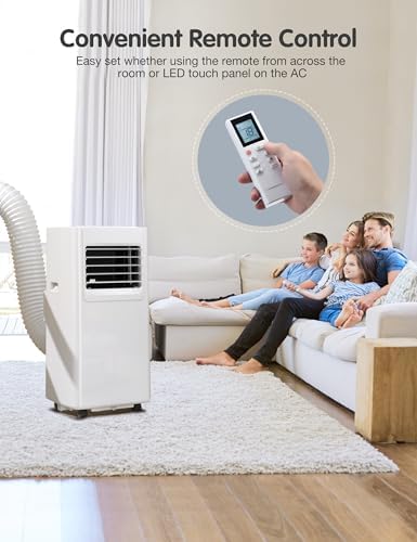 VCK 8000 BTU Portable Air Conditioner with Fan Dehumidifier