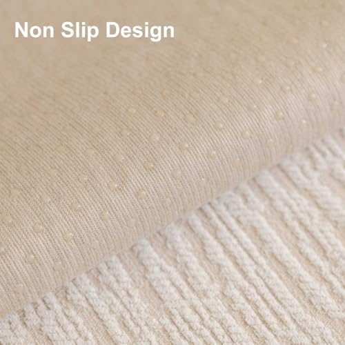Soft Waterproof Chenille Sofa Cover 36x82 White