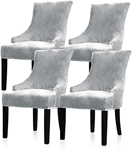 Lellen Stretch Wingback Chair Cover 4PC Set