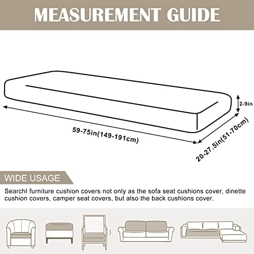 SearchI Stretch Pattern Sofa Slipcover 3 Seat