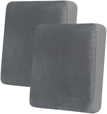 Hyha Velvet Couch Cushion Covers 2PC Grey