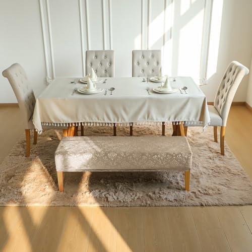 FORCHEER Velvet Dining Bench Cover 60 Inches Long
