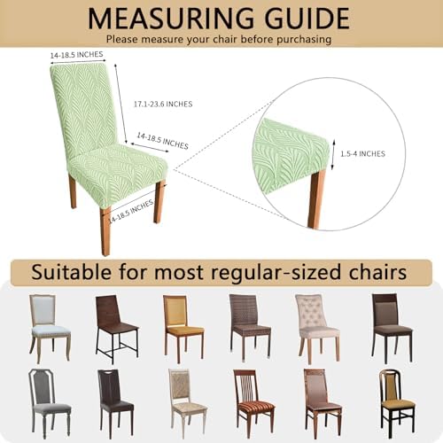 Dining Chair Covers Set of 4 for Home Hotel Banquet