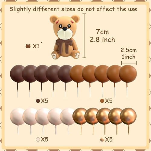 LaVenty Bear Cake Decoration Set