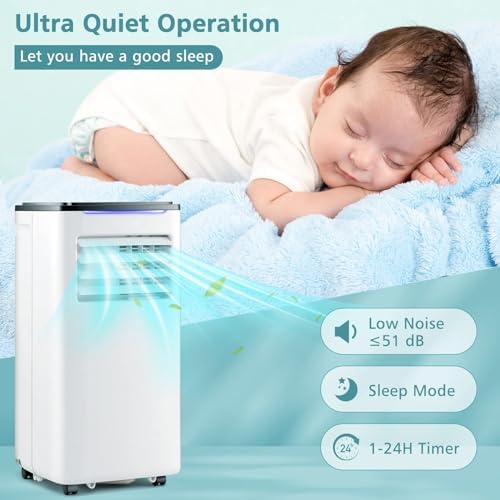 DORTALA 8000 BTU Portable AC 3 in 1 Cooler Fan Dry Unit