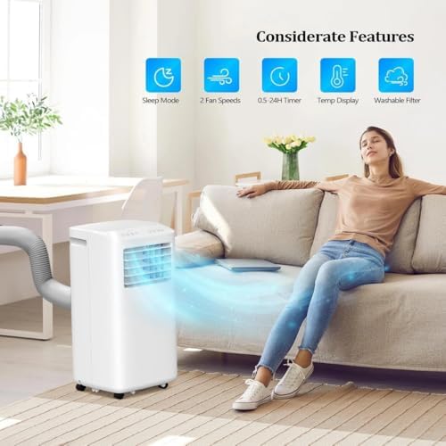 Luko 10000 BTU Portable Air Conditioner with Heat and Fan
