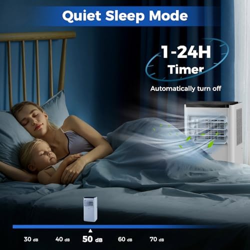 COSTWAY 8000 BTU Portable Air Conditioner with Timer and Sleep Mode