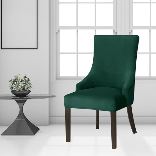 XMNTG Stretch Velvet Wingback Chair Cover Slipcover