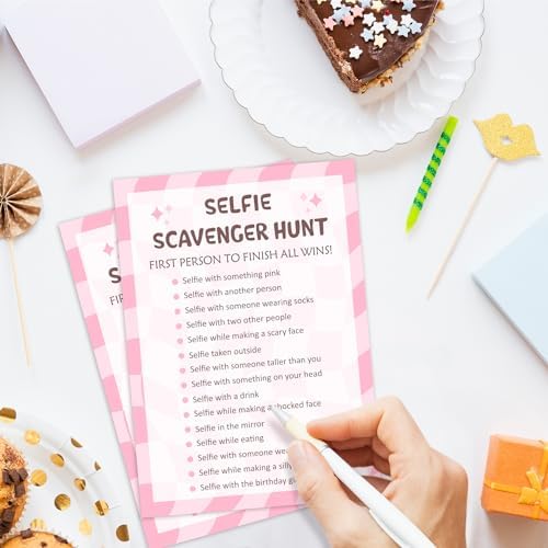 Birthday Scavenger Hunt Game Cards Set of 20