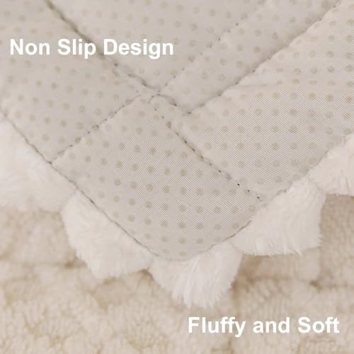 Soft Plush Dog Couch Cover Washable 275x70 White