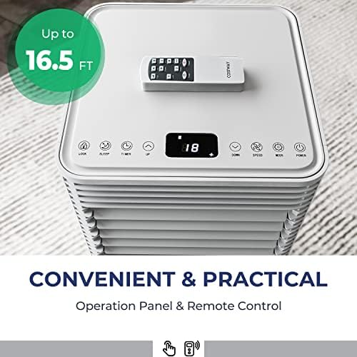COSTWAY 10000BTU AC Portable Cooling 350sqft White