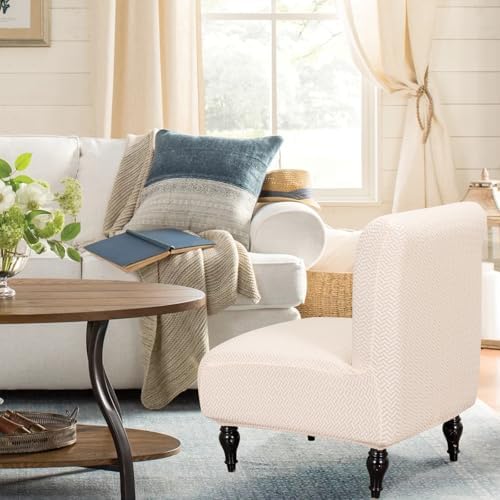 FUANGUI Armless Chair Cover Slipcover for Living Room
