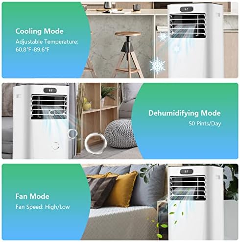 ARLIME 10000 BTU Portable AC Unit with Fan and Dehumidifier