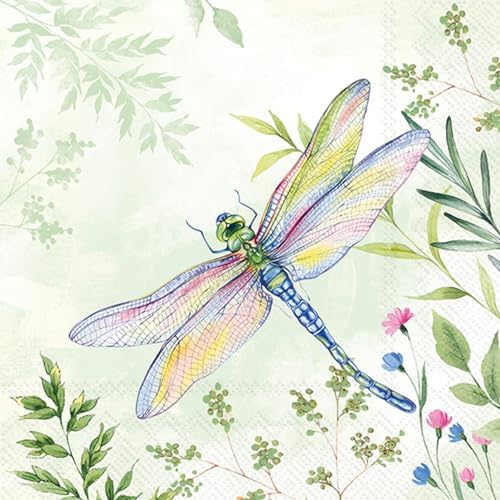 IHR Ideal Home Range 5x5 Inch Cocktail Napkins 20 Count Light Green