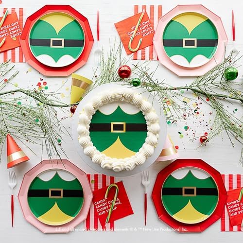 Elf Christmas Plates 825 8 Pack by Bonjour Fete