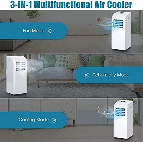 GOFLAME 8000BTU Portable Air Conditioner with Remote Control