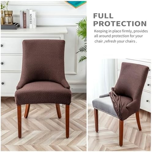 Wingback Chair Cover Slipcover for Dining Room Decor 2PCS