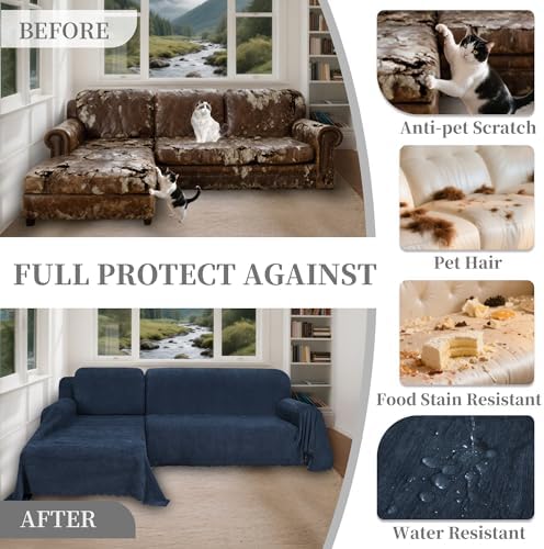 100 Waterproof Sectional Couch Covers for Dogs