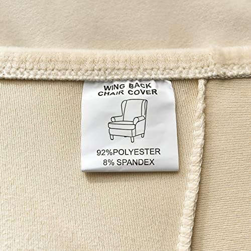 ZYANLING Stretch Armchair Slipcover 2 Piece Velvet Cover