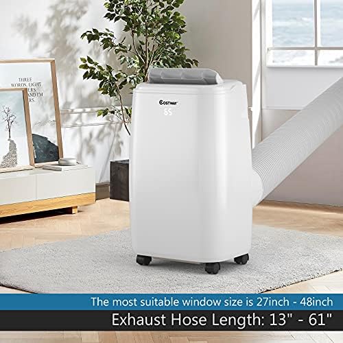 COSTWAY 10000 BTU Portable Air Conditioner with 3 Modes and Remote Control